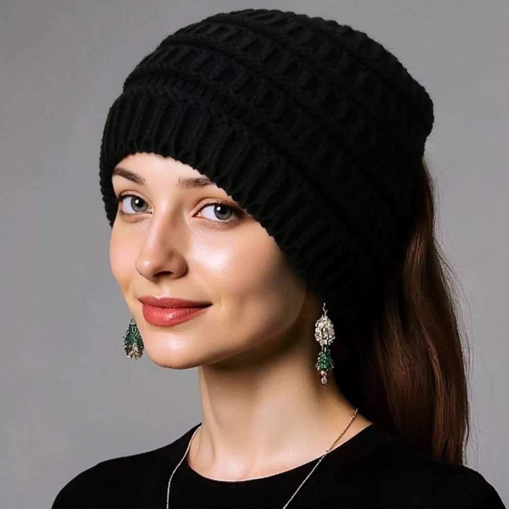 Women Knitted Headband Winter  - Fleece Ear Warmer Band ulasan dan harga