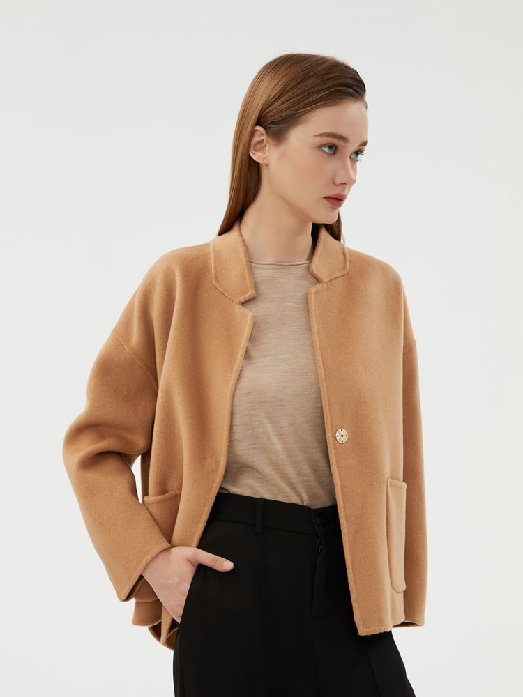 CAIXINGLE 2023 Autumn and Wint - Wool Coat Peacoat ulasan dan harga