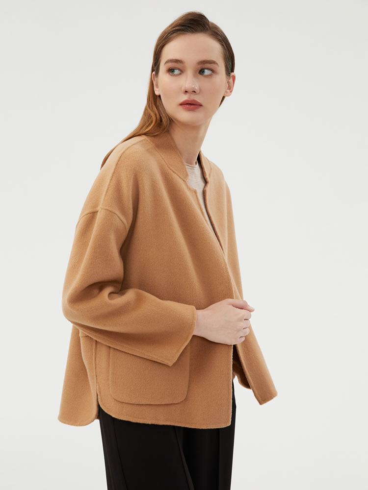 CAIXINGLE 2023 Autumn and Wint - Wool Coat Peacoat ulasan dan harga